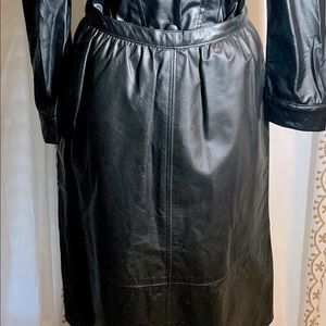 VINTAGE West Bay Leather Skirt